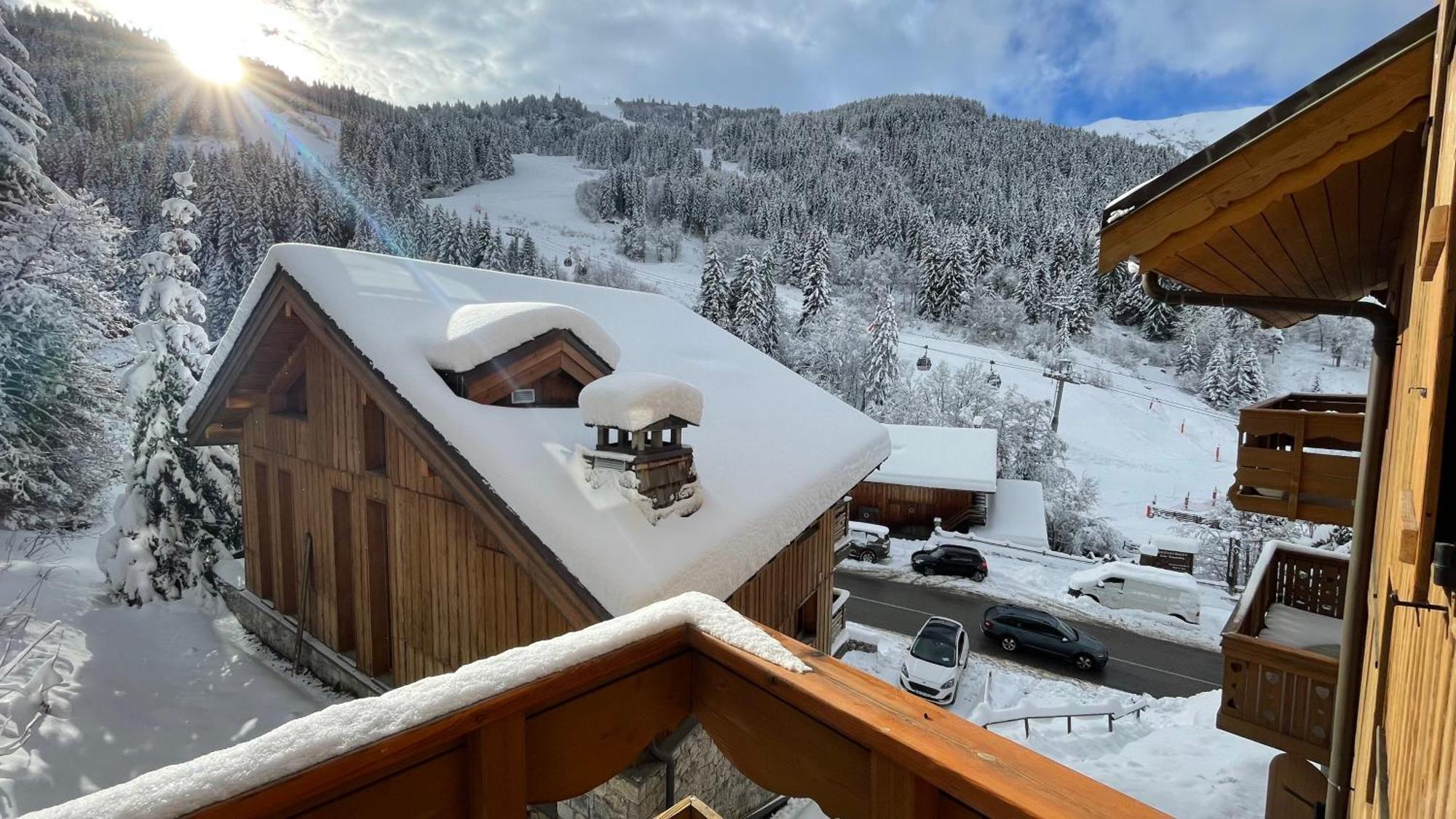 Meribel Centre La Chaudanne, Real Ski In And Out, 3 Bedrooms 2 Bathrooms Newly Renovated, Chalet L'Eperviere المظهر الخارجي الصورة